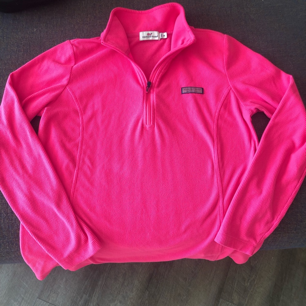 Ladies Vineyard Vines Hot Pink Fleece